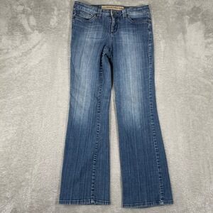Nine West Vintage America Jeans Womens 8 (30x30.5) Bootcut Mid Rise Blue Denim